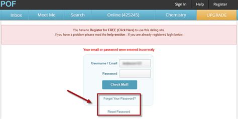 login pof with facebook